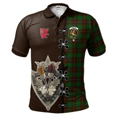 Clan MacFie Hunting Tartan Polo Shirt - Lion Rampant And Celtic Thistle Style EQ92 MacFie Hunting Tartan Tartan Polo