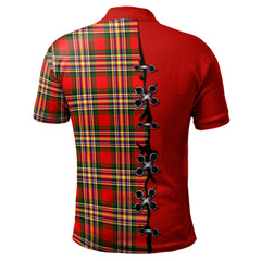 Clan MacGill Modern Tartan Polo Shirt - Lion Rampant And Celtic Thistle Style YN14 MacGill Modern Tartan Tartan Polo