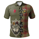 Clan MacGillivray Hunting Ancient Tartan Polo Shirt - Lion Rampant And Celtic Thistle Style OT70 MacGillivray Hunting Ancient Tartan Tartan Polo