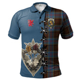 Clan MacGregor Hastie Tartan Polo Shirt - Lion Rampant And Celtic Thistle Style ZT84 MacGregor Hastie Tartan Tartan Polo