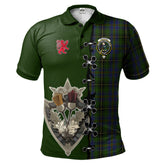 Clan MacInnes Tartan Polo Shirt - Lion Rampant And Celtic Thistle Style NK16 MacInnes Tartan Tartan Polo