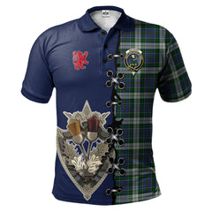 Clan MacInnes Dress Tartan Polo Shirt - Lion Rampant And Celtic Thistle Style OW29 MacInnes Dress Tartan Tartan Polo