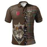 Clan MacIntyre Hunting Weathered Tartan Polo Shirt - Lion Rampant And Celtic Thistle Style BL26 MacIntyre Hunting Weathered Tartan Tartan Polo