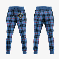 Clan MacKay Blue Tartan Crest Jogger Sweatpants VM82 Clan MacKay Tartan Today