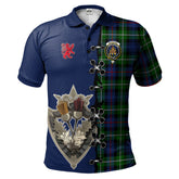 Clan MacKenzie Modern Tartan Polo Shirt - Lion Rampant And Celtic Thistle Style JY78 MacKenzie Modern Tartan Tartan Polo