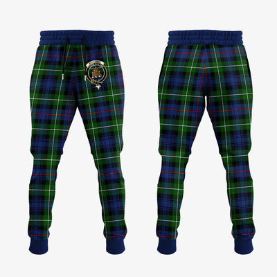 Clan MacKenzie Modern Tartan Crest Jogger Sweatpants KH81