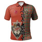 Clan MacKinnon Ancient Tartan Polo Shirt - Lion Rampant And Celtic Thistle Style ZE51 MacKinnon Ancient Tartan Tartan Polo