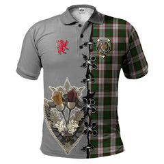 Clan MacKinnon Dress Tartan Polo Shirt - Lion Rampant And Celtic Thistle Style IM87 MacKinnon Dress Tartan Tartan Polo