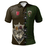 Clan MacKinnon Hunting Tartan Polo Shirt - Lion Rampant And Celtic Thistle Style DC19 MacKinnon Hunting Tartan Tartan Polo