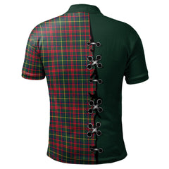 Clan MacKintosh Hunting Modern Tartan Polo Shirt - Lion Rampant And Celtic Thistle Style MS32 MacKintosh Hunting Modern Tartan Tartan Polo