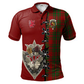 Clan MacKintosh Red Tartan Polo Shirt - Lion Rampant And Celtic Thistle Style ES47 MacKintosh Red Tartan Tartan Polo