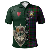 Clan MacLachlan Hunting Tartan Polo Shirt - Lion Rampant And Celtic Thistle Style BH38 MacLachlan Hunting Tartan Tartan Polo