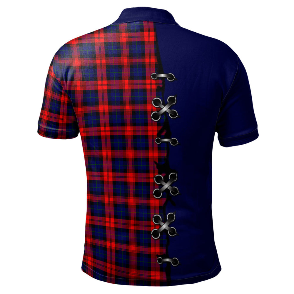 Clan MacLachlan Modern Tartan Polo Shirt - Lion Rampant And Celtic Thistle Style QX83 MacLachlan Modern Tartan Tartan Polo
