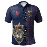 Clan MacLaine of Lochbuie Tartan Polo Shirt - Lion Rampant And Celtic Thistle Style FW18 MacLaine of Lochbuie Tartan Tartan Polo