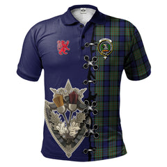 Clan MacLaren Tartan Polo Shirt - Lion Rampant And Celtic Thistle Style GW20 MacLaren Tartan Tartan Polo