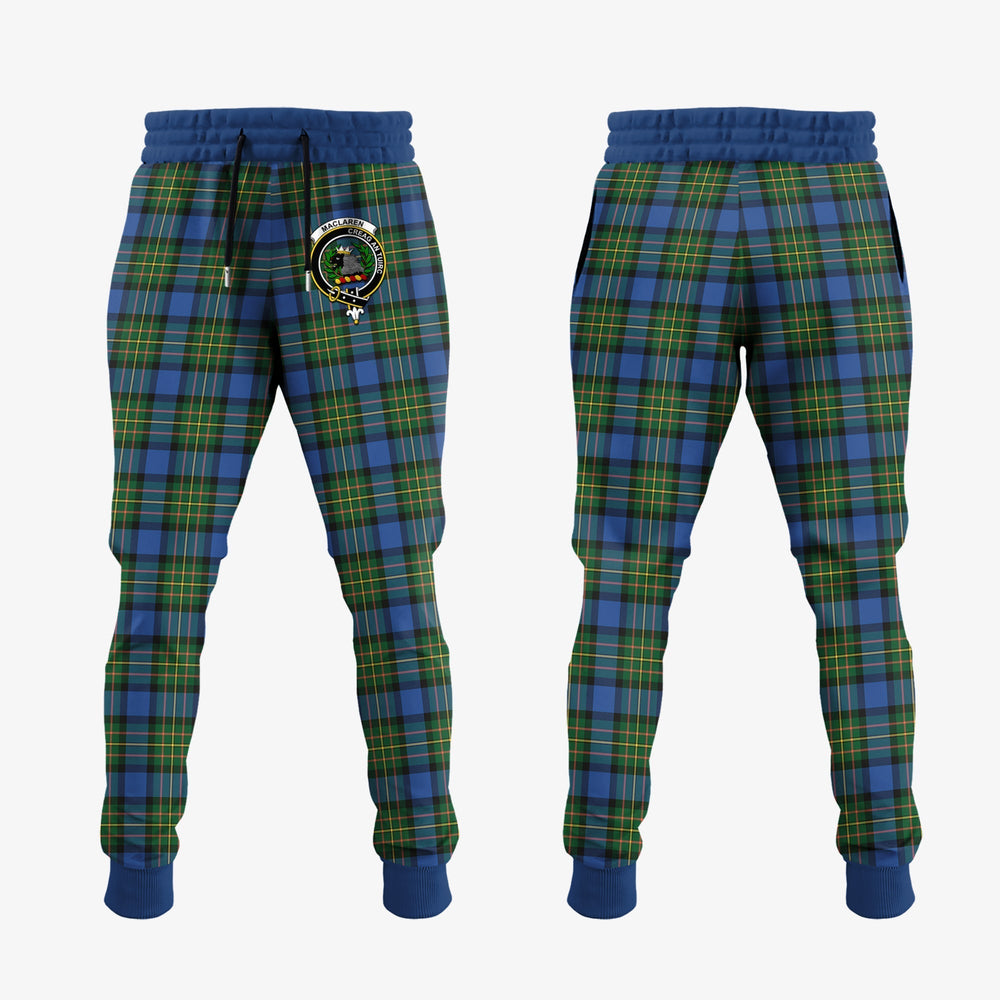 Clan MacLaren Ancient Tartan Crest Jogger Sweatpants JB39 Tartan Today