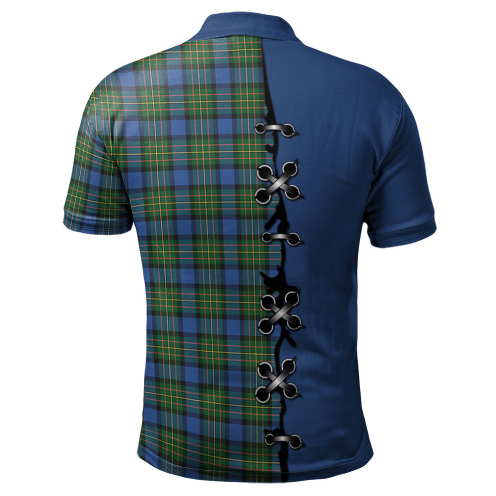 Clan MacLaren Ancient Tartan Polo Shirt - Lion Rampant And Celtic Thistle Style NW51 MacLaren Ancient Tartan Tartan Polo