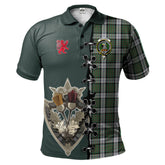 Clan MacLaren Dress Tartan Polo Shirt - Lion Rampant And Celtic Thistle Style PF95 MacLaren Dress Tartan Tartan Polo
