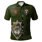 Clan MacLean Hunting Tartan Polo Shirt - Lion Rampant And Celtic Thistle Style JR97 MacLean Hunting Tartan Tartan Polo