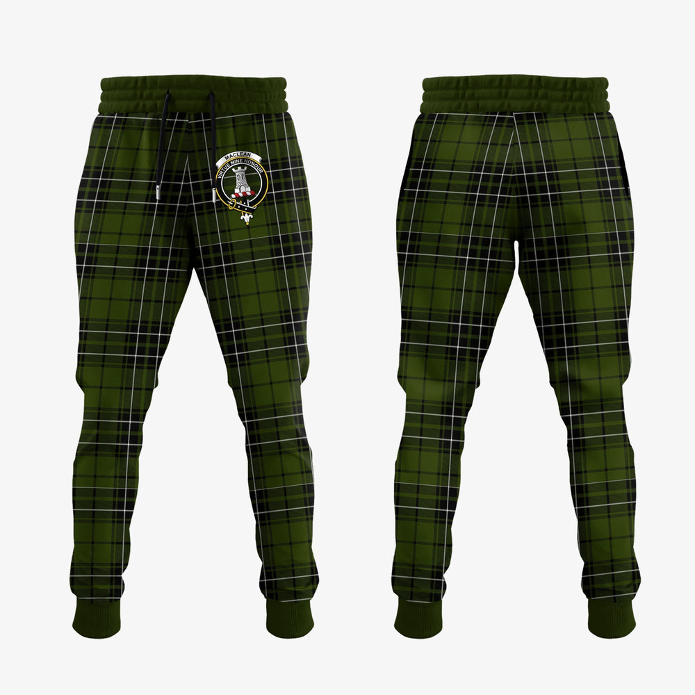 Clan MacLean Hunting Tartan Crest Jogger Sweatpants UY10 Tartan Today