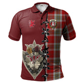 Clan MacLean of Duart Dress Red Tartan Polo Shirt - Lion Rampant And Celtic Thistle Style YA67 MacLean of Duart Dress Red Tartan Tartan Polo