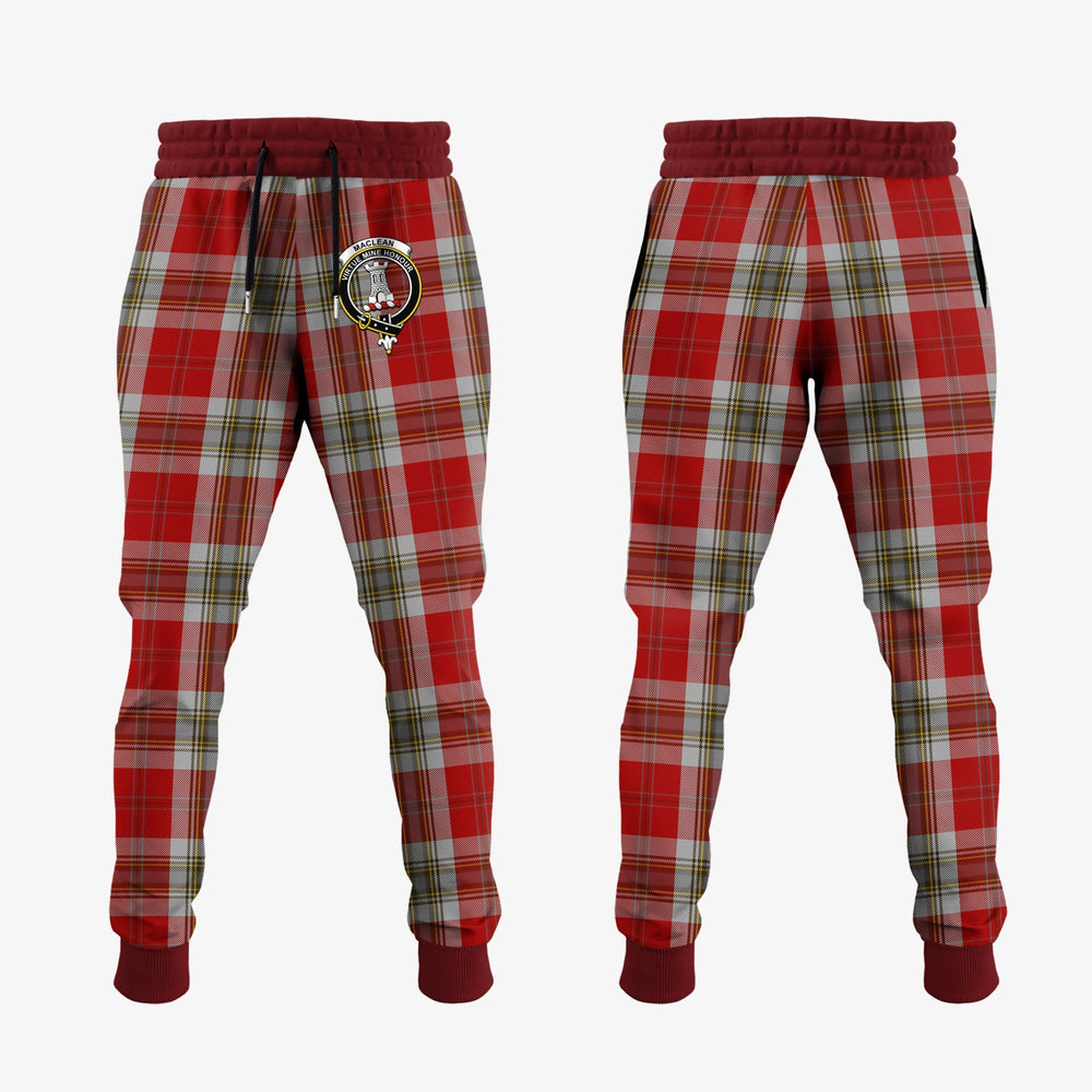 Clan MacLean Of Duart Dress Red Tartan Crest Jogger Sweatpants HP51 Tartan Today