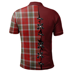 Clan MacLean of Duart Dress Red Tartan Polo Shirt - Lion Rampant And Celtic Thistle Style YA67 MacLean of Duart Dress Red Tartan Tartan Polo