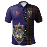 Clan MacLennan Tartan Polo Shirt - Lion Rampant And Celtic Thistle Style ZR75 MacLennan Tartan Tartan Polo
