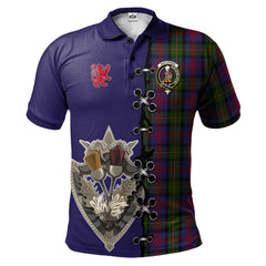 Clan MacLennan Tartan Polo Shirt - Lion Rampant And Celtic Thistle Style ZR75 MacLennan Tartan Tartan Polo