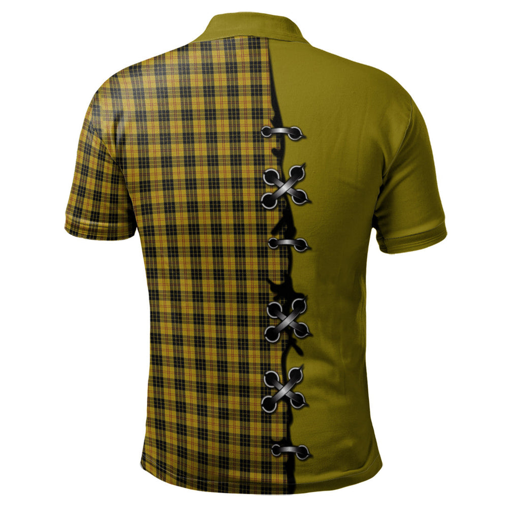Clan MacLeod Tartan Polo Shirt - Lion Rampant And Celtic Thistle Style RS19 MacLeod Tartan Tartan Polo