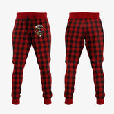 Clan MacLeod Black And Red Tartan Crest Jogger Sweatpants VH54 Tartan Today