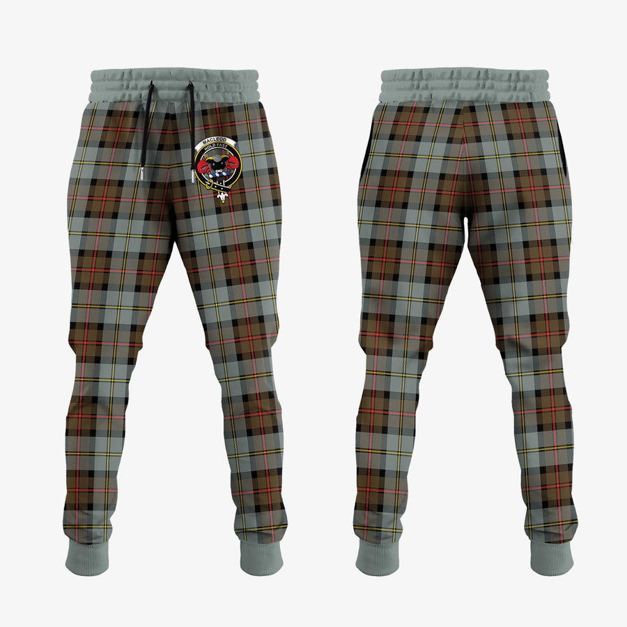 Clan MacLeod Of Harris Weathered Tartan Crest Jogger Sweatpants