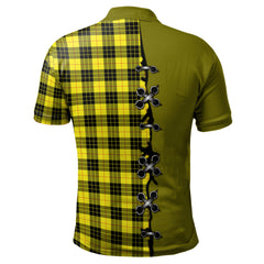 Clan MacLeod of Lewis Modern Tartan Polo Shirt - Lion Rampant And Celtic Thistle Style XN56 MacLeod of Lewis Modern Tartan Tartan Polo