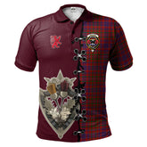Clan MacLeod Red Tartan Polo Shirt - Lion Rampant And Celtic Thistle Style VB17 MacLeod Red Tartan Tartan Polo