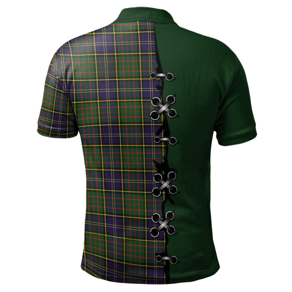 Clan MacMillan Hunting Modern Tartan Polo Shirt - Lion Rampant And Celtic Thistle Style KU69 MacMillan Hunting Modern Tartan Tartan Polo