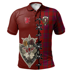 Clan MacNab Old Tartan Polo Shirt - Lion Rampant And Celtic Thistle Style CD85 MacNab Old Tartan Tartan Polo