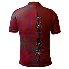 Clan MacNab Old Tartan Polo Shirt - Lion Rampant And Celtic Thistle Style CD85 MacNab Old Tartan Tartan Polo