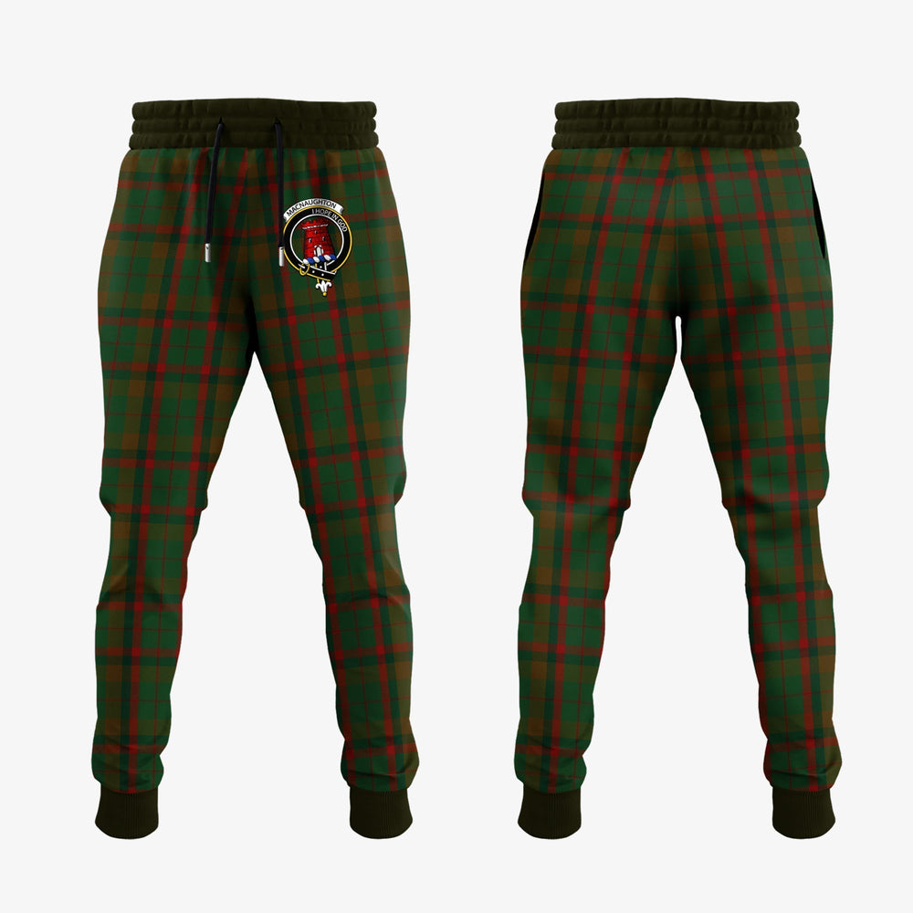 Clan Macnaughton Hunting Tartan Crest Jogger Sweatpants JU89 Clan MacNaughton Tartan Today