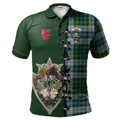 Clan MacNeil Dress Tartan Polo Shirt - Lion Rampant And Celtic Thistle Style GO91 MacNeil Dress Tartan Tartan Polo