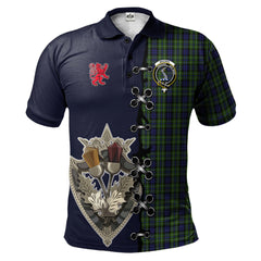 Clan MacNeil of Colonsay Tartan Polo Shirt - Lion Rampant And Celtic Thistle Style LU21 MacNeil of Colonsay Tartan Tartan Polo