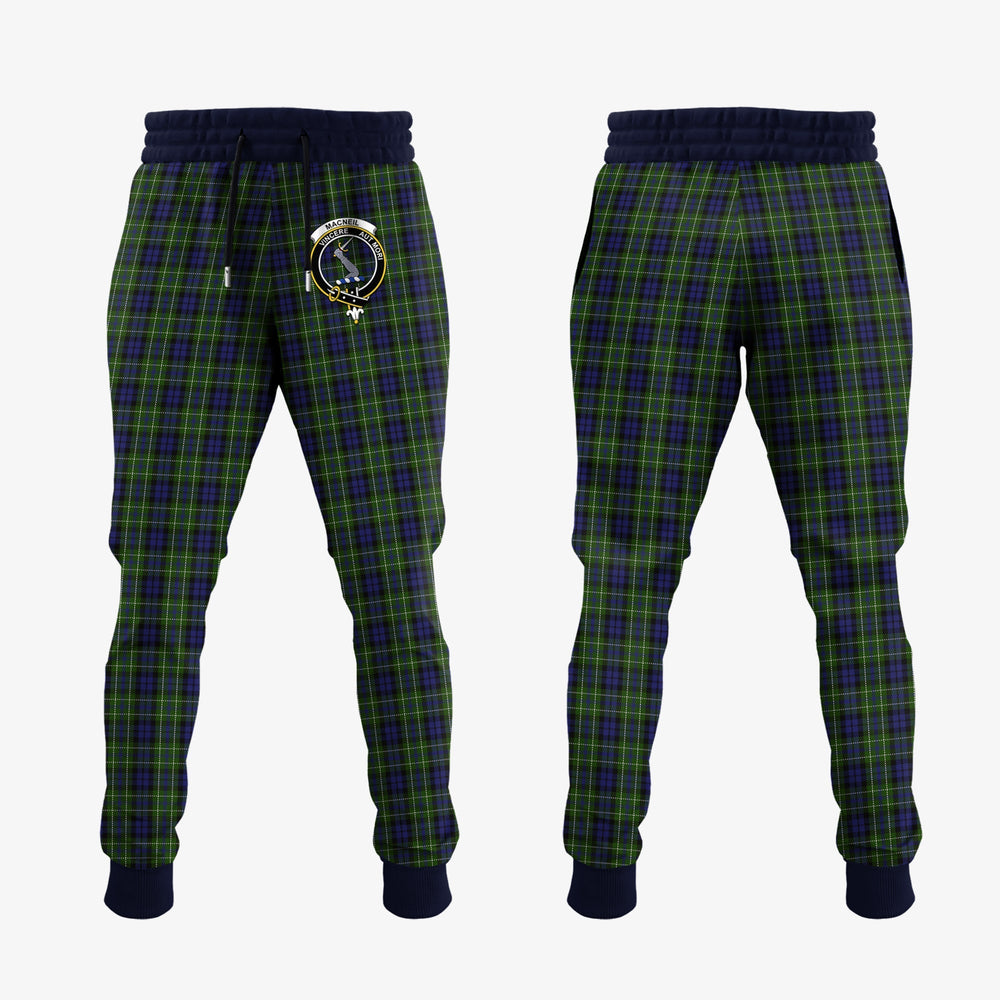Clan MacNeil Of Colonsay Tartan Crest Jogger Sweatpants SV99 Clan MacNeil / MacNeill Tartan Today
