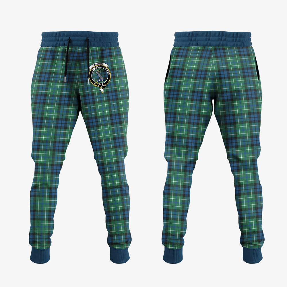 Clan MacNeil Of Colonsay Ancient Tartan Crest Jogger Sweatpants TQ18 Clan MacNeil / MacNeill Tartan Today