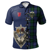 Clan MacPhail Hunting Tartan Polo Shirt - Lion Rampant And Celtic Thistle Style UP33 MacPhail Hunting Tartan Tartan Polo