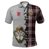 Clan MacPherson Tartan Polo Shirt - Lion Rampant And Celtic Thistle Style VU44 MacPherson Tartan Tartan Polo