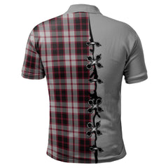 Clan MacPherson Tartan Polo Shirt - Lion Rampant And Celtic Thistle Style VU44 MacPherson Tartan Tartan Polo
