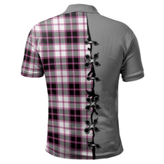 Clan MacPherson Hunting Modern Tartan Polo Shirt - Lion Rampant And Celtic Thistle Style ZL13 MacPherson Hunting Modern Tartan Tartan Polo