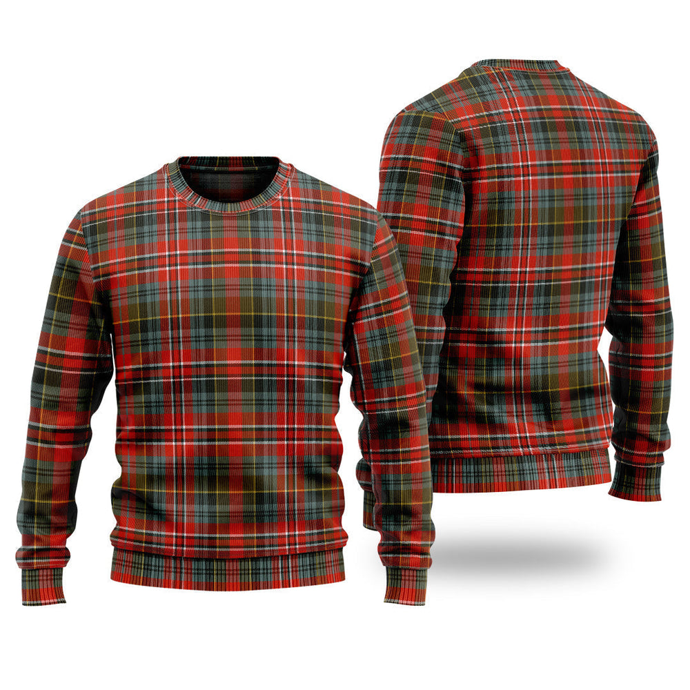 Clan MacPherson Weathered Tartan Christmas Ugly Sweater YE27 MacPherson Weathered Tartan Tartan Sweater