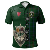 Clan MacRae Tartan Polo Shirt - Lion Rampant And Celtic Thistle Style KJ10 MacRae Tartan Tartan Polo