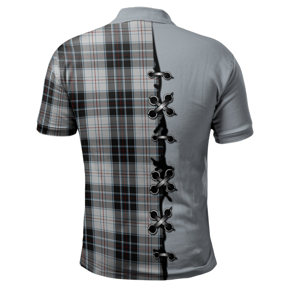 Clan MacRae Dress Tartan Polo Shirt - Lion Rampant And Celtic Thistle Style VK33 MacRae Dress Tartan Tartan Polo