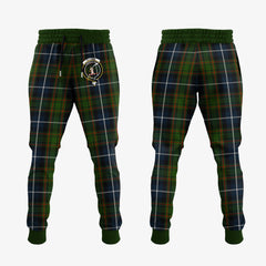 Clan MacRae Hunting Tartan Crest Jogger Sweatpants LS40 Clan MacRae Tartan Today